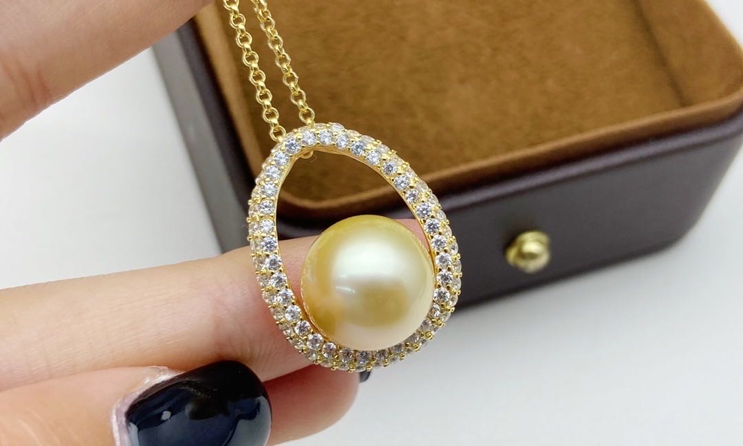【34】 S 925 Pendant ( Pearl Size : 12 mm )