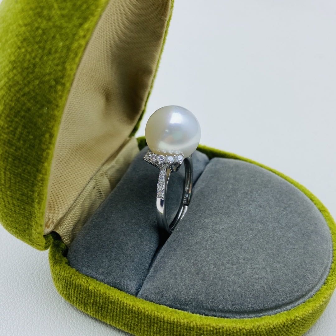 【03】S 925 Ring Set ( Pearl Size : 12 mm )