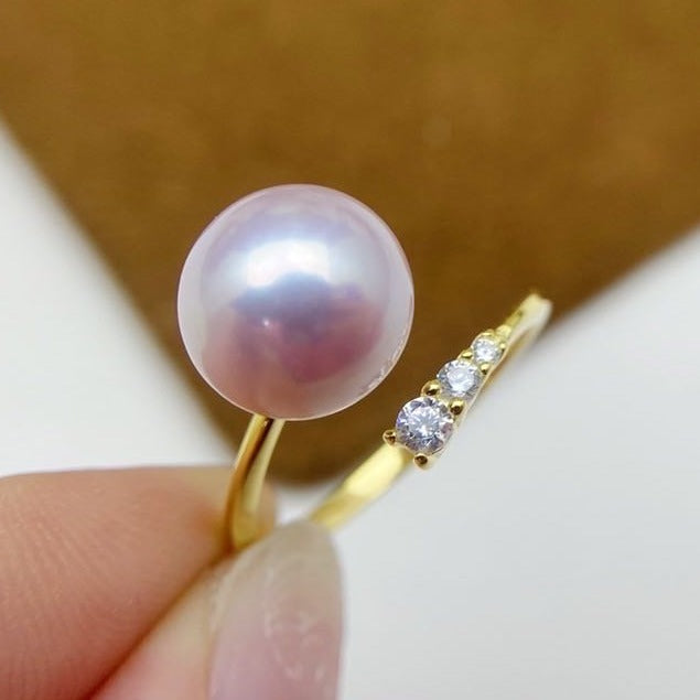 【22】S 925 Ring Setting ( Pearl Size : 10 mm )