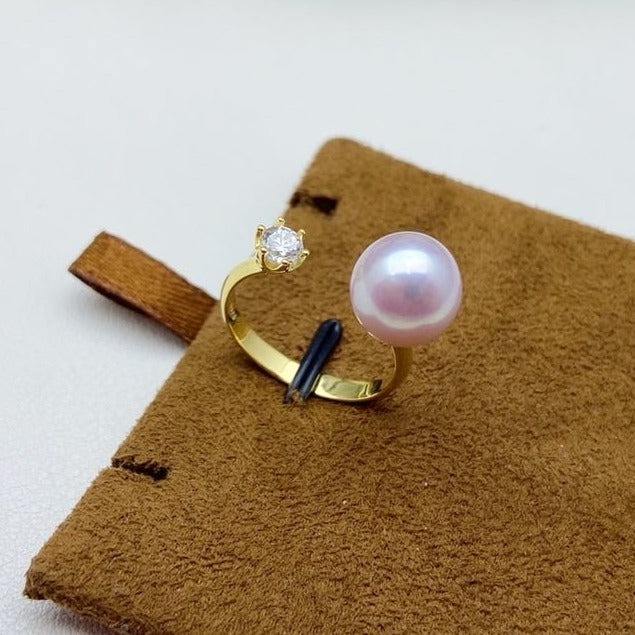 【23】S 925 Ring Setting ( Pearl Size : 10 mm )