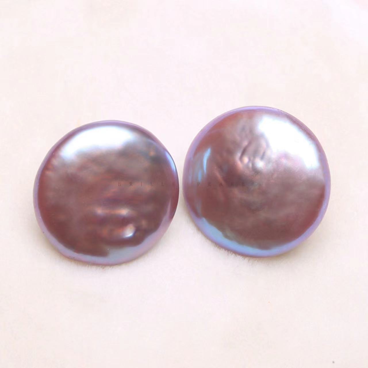 Purple Button ( Baroque| Purple Color |4-6 pcs / 1 clam )