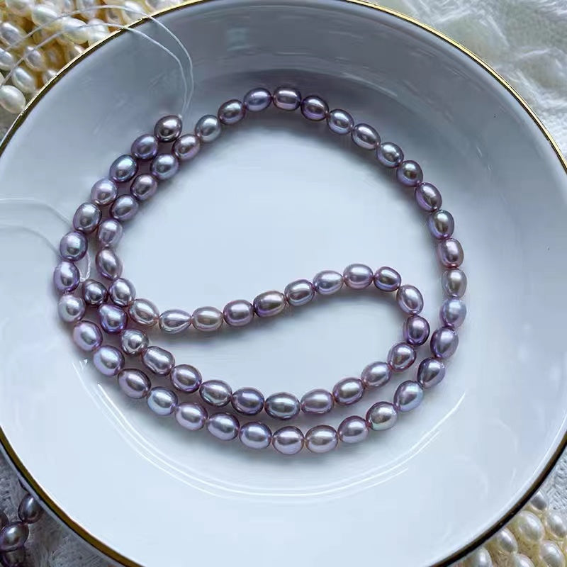 purple egg ( Multi-pearls |10 pcs / 1 clam )