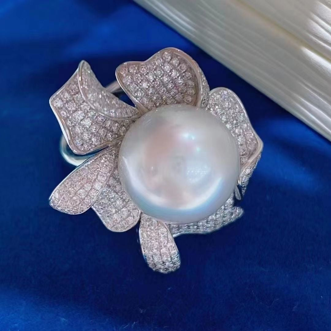 [28] RING SETTING S925 ( Pearl Size 13mm - 14mm )