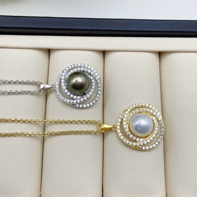 【18】 S 925 Pendant ( Pearl Size :9 mm  )