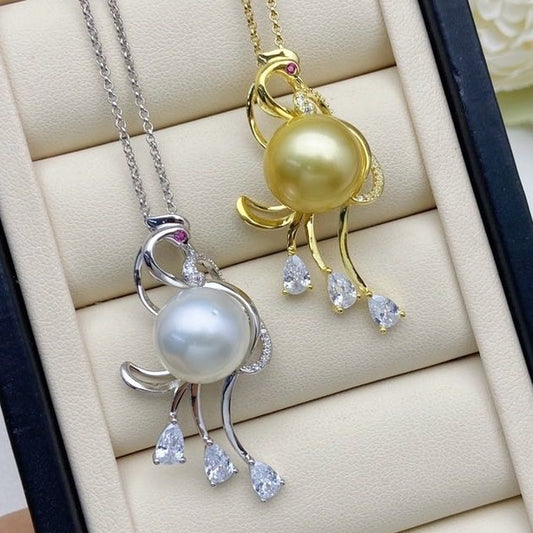 【41】 S 925 Pendant ( Pearl Size :14 mm  )