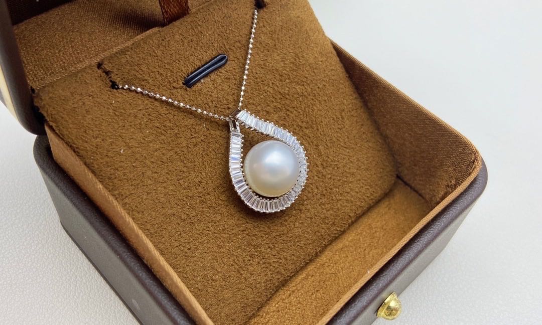 【33】 S 925 Pendant ( Pearl Size : 12 mm  )