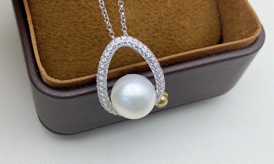 【34】 S 925 Pendant ( Pearl Size : 12 mm  )