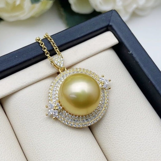 【43】 S 925 Pendant ( Pearl Size :14 mm  )