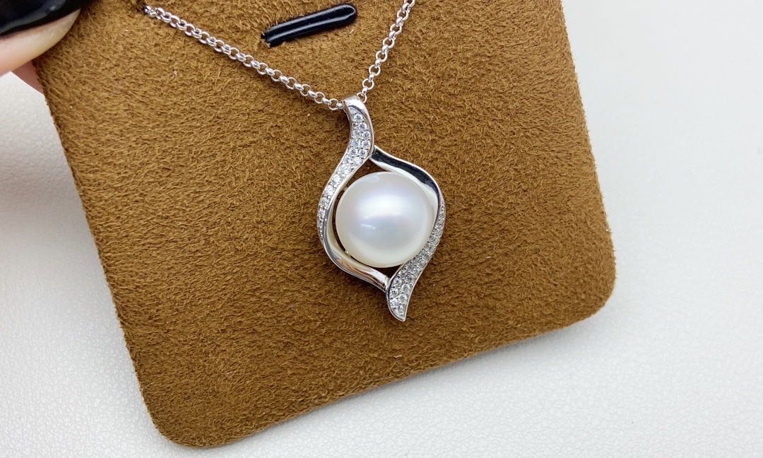 【35】 S 925 Pendant ( Pearl Size : 12 mm  )