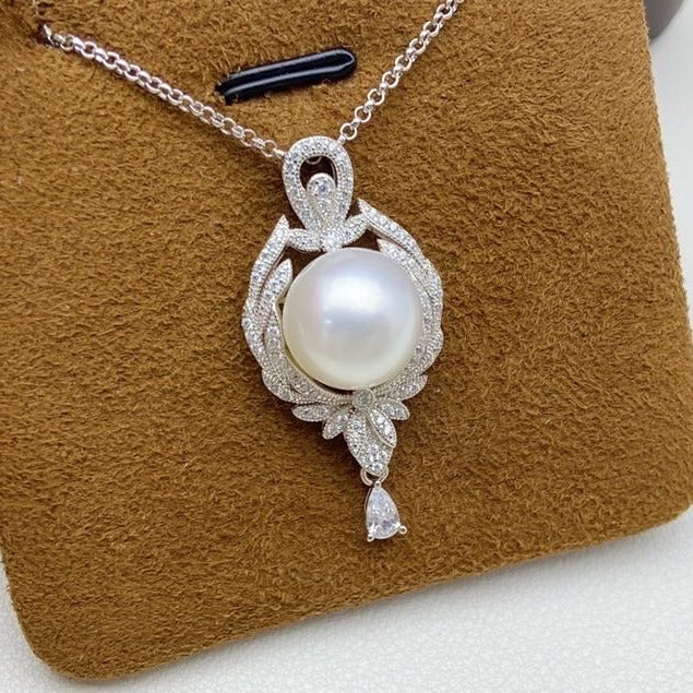 【38】 S 925 Pendant ( Pearl Size : 12 mm  )