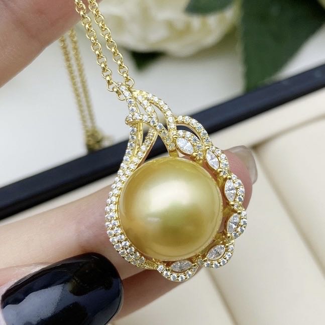【13】 S 925 Pendant ( Pearl Size :14 mm  )