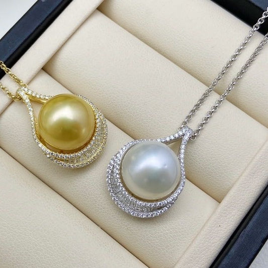 【14】 S 925 Pendant ( Pearl Size :14 mm  )