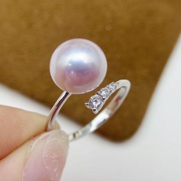 【22】S 925 Ring Setting  ( Pearl Size : 10 mm  )