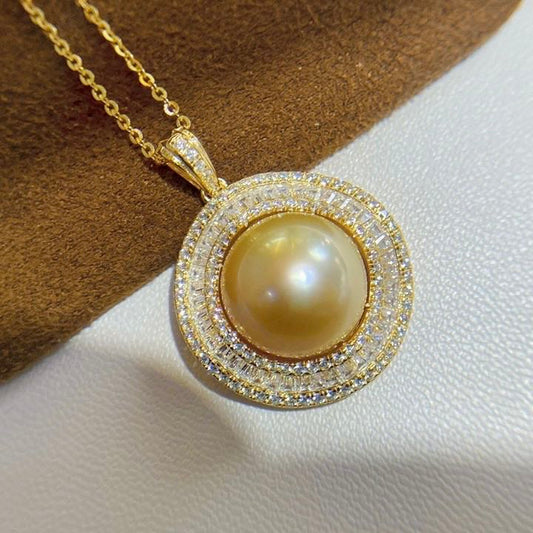 【11】 S 925 Pendant ( Pearl Size :12 mm  )