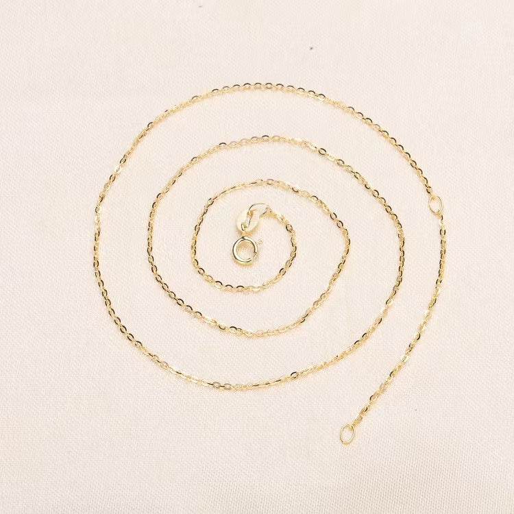 [ 01 ] S925 O SHAPE CHAIN ( 45 cm )