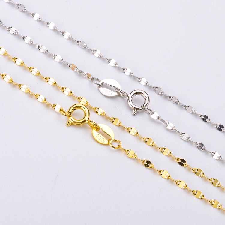 [ 03 ] S925 TILE CHAIN (45 CM )