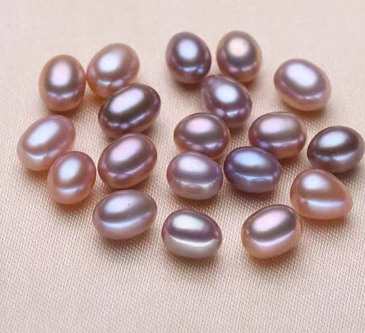purple egg ( Multi-pearls |10 pcs / 1 clam )