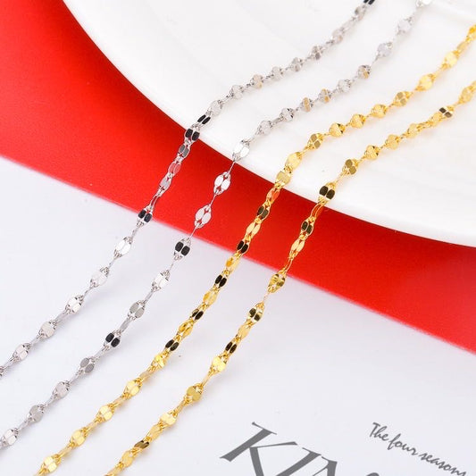 [ 03 ] S925 TILE CHAIN (45 CM )