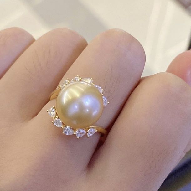 Ring Setting (For ring | gold color  )